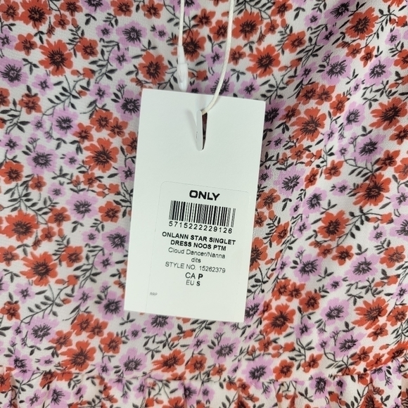 Only Floral spaghetti strap summer dress size S - Picture 5 of 9